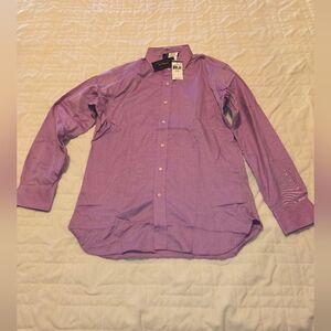 Polo Ralph Lauren Purple Long Sleeve Shirt New Mens Size 16 - 34/35 Slim Fit